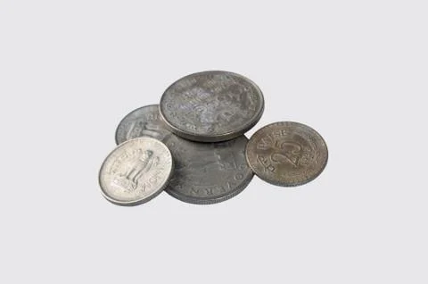 Set of coins Stock Photos
