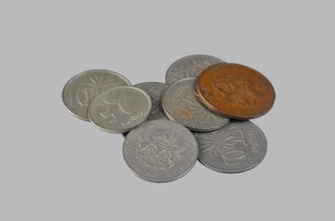 Set of coins Stock Photos
