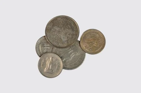 Set of coins Stock Photos