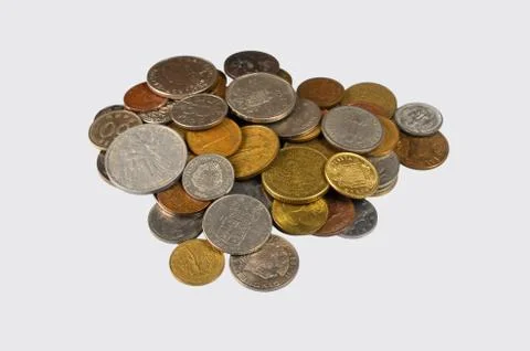 Set of coins Stock Photos