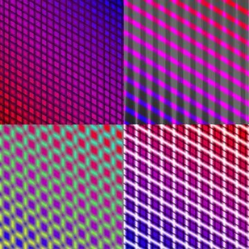 Set of color abstract glowing background with place for your text. Stock Illustration