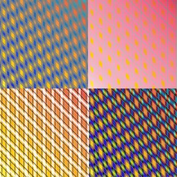 Set of color abstract glowing background with place for your text. Stock Illustration