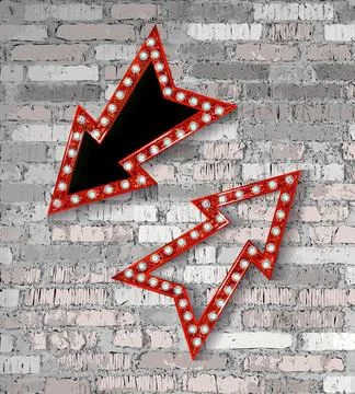 Set of color arrows Stock Illustration