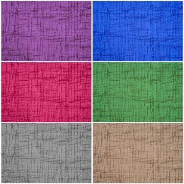 Set of color fabric sample isolated on white background 写真素材