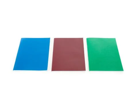 Set of color notebook Stock Photos