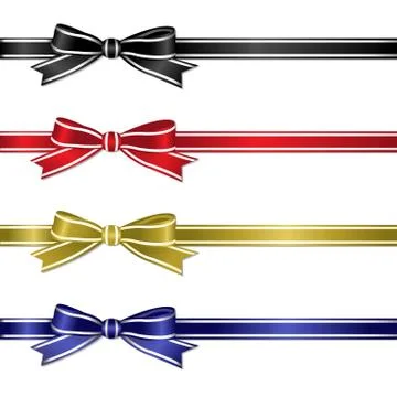 Set from color ribbons Stock Illustration