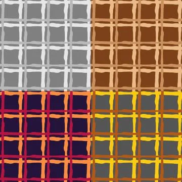 Set color of seamless patterns Stock Illustration