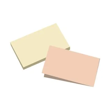 Set of color sheets of note papers. Sticky notes. Vector illustration Stock Illustration