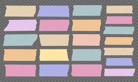 Set of Color Torn Paper Frames 스톡 일러스트