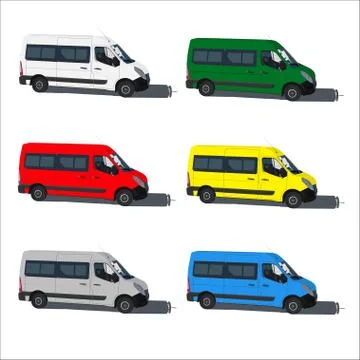 Set color van Stock Illustration