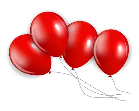 Set of Colored Balloons, Illustration Stock Illustration