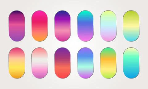 Set of colored gradient Stock Illustration