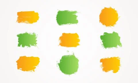 Set of colored grunge Stock Illustration