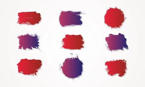 Set of colored grunge Stock Illustration