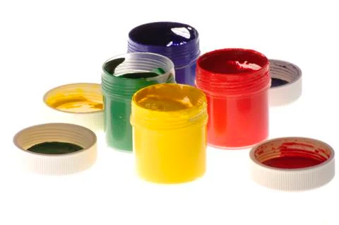 A set of colored inks Stock-Fotos