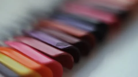 Set of colored nail art samples for manicure Stock Footage 12225538