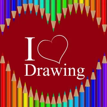 Set of colored pencils Stock Illustration