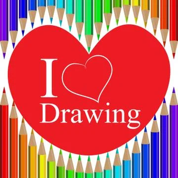 Set of colored pencils Stock Illustration