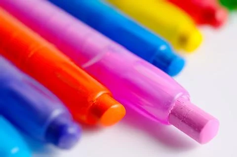 Set of colored pencils. Stock Photos