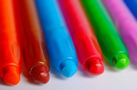Set of colored pencils. Stock Photos