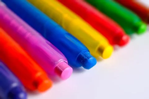 Set of colored pencils. Stock Photos