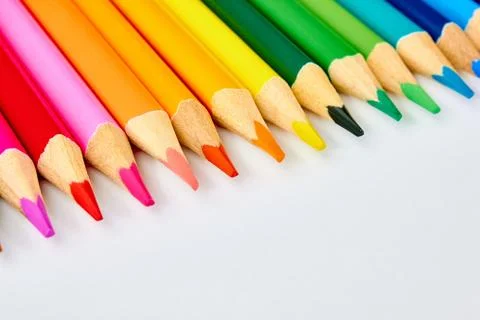 A set of colored pencils Stock-Fotos