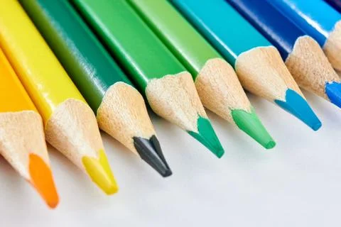 A set of colored pencils Stock-Fotos