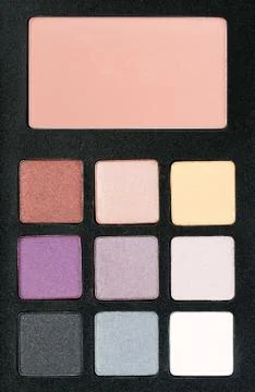 Set of colored powder Stock Photos