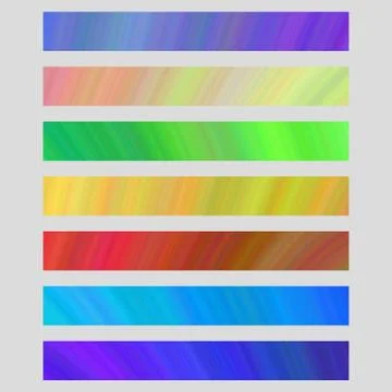 Set of colored web banner templates Stock Illustration