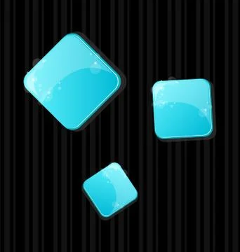 Set of colored web buttons Stock Illustration