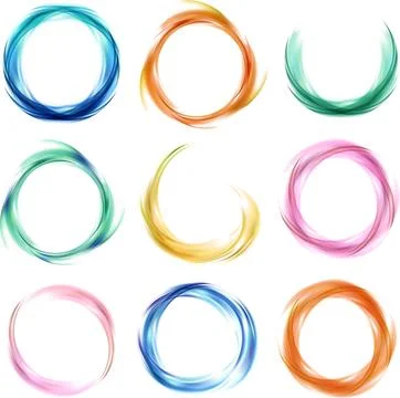Set of Colorful Abstract Background Designs Stock Illustration