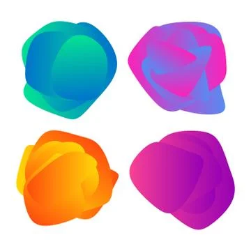 Set of colorful abstract backgrounds Stock Illustration
