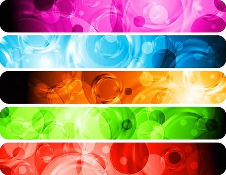 Set of colorful abstract headers. Vector background eps 10 Set of colorful... 스톡 사진