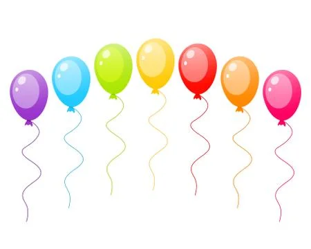 Set of colorful ballons Stock Illustration