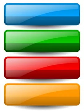 Set of colorful banner or button backgrounds on white. 스톡 일러스트