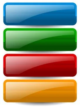 Set of colorful banner or button backgrounds on white. 스톡 일러스트