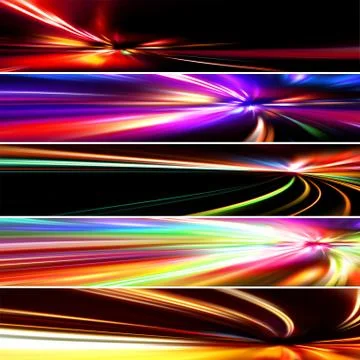 Set colorful banners Stock Illustration