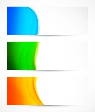 Set of colorful banners Stock Illustration