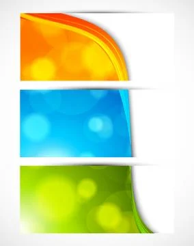 Set of colorful banners Stock Illustration
