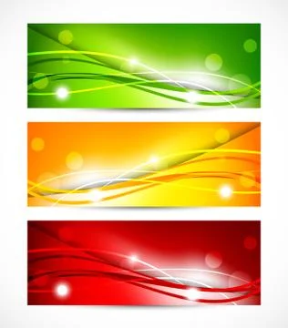Set of colorful banners Stock Illustration