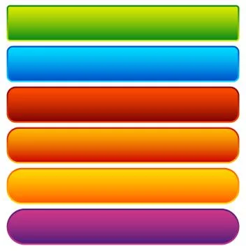 Set of colorful button / banner backgrounds with empty space Ilustración de archivo