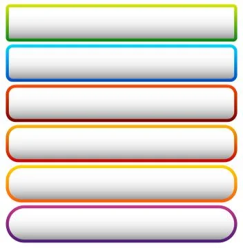 Set of colorful button / banner backgrounds with empty space Stock Illustration