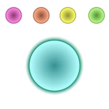 Set of colorful  buttons Stock Illustration