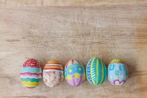 Set of colorful easter egg Stock Photos