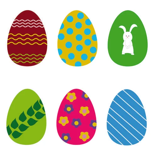 Set of colorful Easter eggs. Stock Illustration