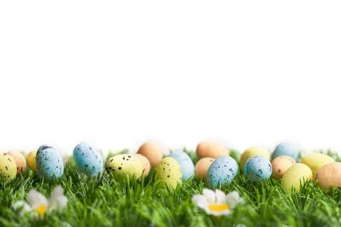 Set of colorful Easter eggs 스톡 사진