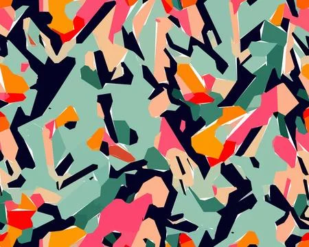 Set of colorful leaf patterns. For web, wallpaper and background. Stock Illustration