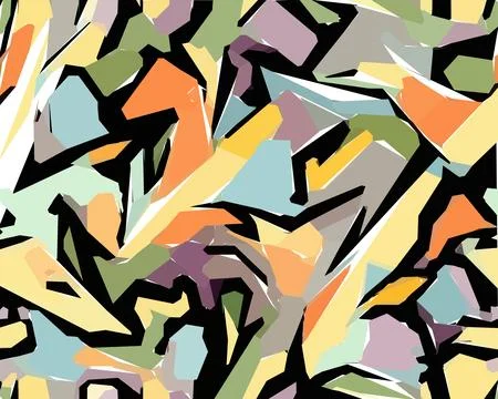 Set of colorful leaf patterns. For web, wallpaper and background. Stock Illustration