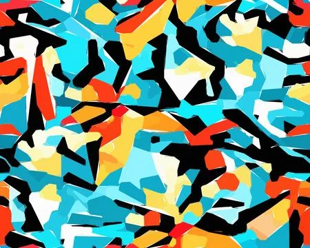 Set of colorful leaf patterns. For web, wallpaper and background. Illustrazione stock