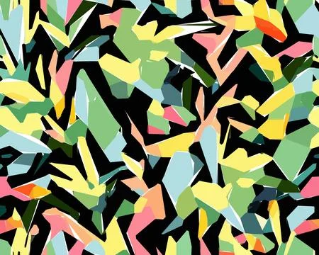 Set of colorful leaf patterns. For web, wallpaper and background. Illustrazione stock